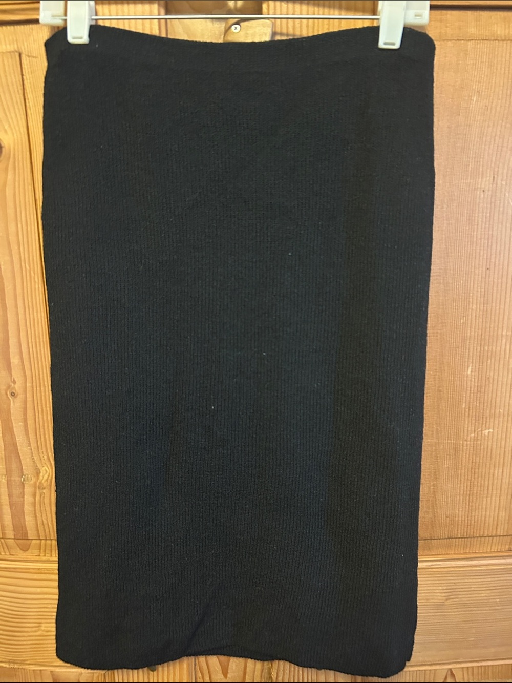 Vintage Black Knit Pencil Skirt St John Style